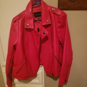 Red Moto Jacket